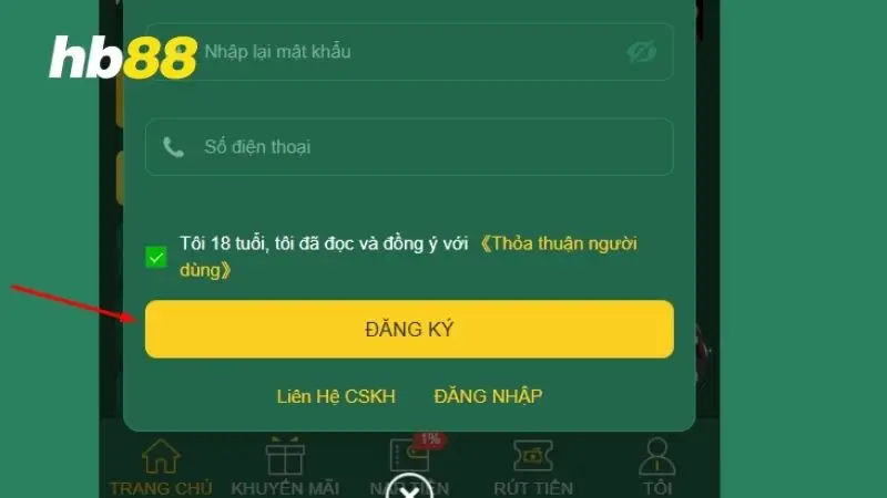 Đăng ký HB88 – Hướng dẫn chi tiết từ A đến Z cho tân binh Xác nhận đăng ký